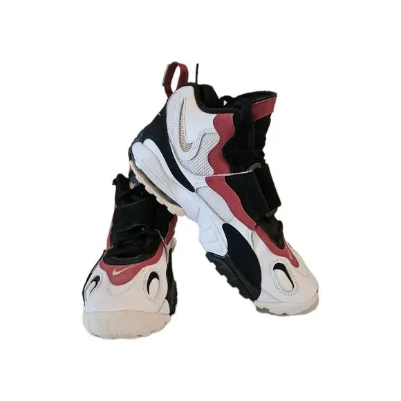 Nike Air Max Sped Turf 49ers Sneakers Men's Size 8.5 Red, White, Black, And Gold - Picture 1 of 13